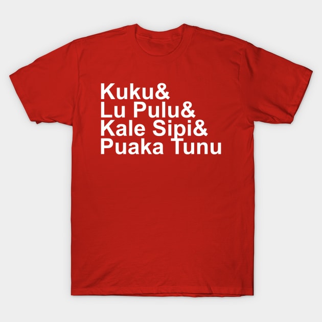 Tongan Food T-Shirt by H2Tees